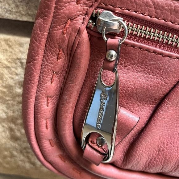 B. Makowsky Crossbody Bag Leather Mauve Pink - Picture 3 of 10